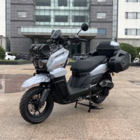 Scooter Populaire Grande Puissance TANK Moto 125cc Scooter 125CC avec Sac en Cuir Cyclomoteur à Essence Scooter 50cc