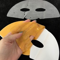 Masque facial en gelée de tissu maillé en or 24K dissolvable, anti-rides, liftant, raffermissant et éclaircissant, OEM ODM
