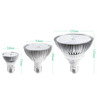 Lampu LED Aluminium E27 Spektrum Penuh untuk Pertumbuhan Tanaman, Lampu Tanam Dalam Ruangan, Lampu Perkecambahan Benih