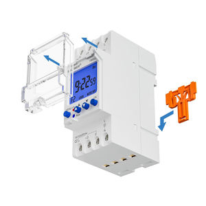 TM922 Çift Kanallı DIN Raylı Zamanlayıcı 1s-168sa 16(10A) 1s Ayar 8 AÇIK/KAPALI/Kanal 12/24VDC veya 120/240/85-265VAC Zaman Anahtarı - Product Image 4