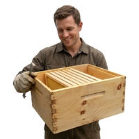 Hochwertiger unmontierter 10-Rahmen Langstroth Bienenstock mit Tiefenwabenkörben, 3 Monate Garantie, 4kg, Fabrikpreis, Neuwertiger Zustand