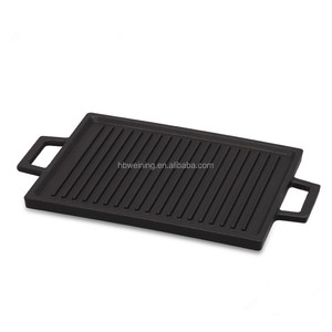 Hot Bán Pre-Dày Dạn Đúc Sắt Vuông Chảo Nhà Nấu Ăn Vỉ Nướng Cho Cắm Trại Cảm Ứng Bếp Tương Thích - Product Image 1