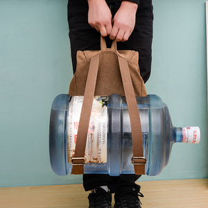 กระเป๋าเป้ผ้าใบสะพายหลังสำหรับผู้หญิง,กระเป๋าใส่หนังสือสไตล์วินเทจกระเป๋าผ้าใบแว็กซ์กันขโมยสำหรับผู้หญิงปี2022 - Product Image 4