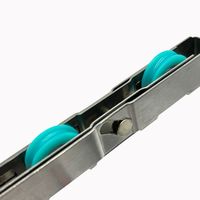 Roue à rouleaux coulissante pour fenêtre et porte Portes et fenêtres à haut roulement Acier inoxydable 304 Double rouleau