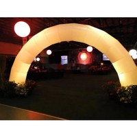 Arche lumineuse LED gonflable en gros, pilier étoile, pour événements de mariage, publicité, décorations gonflables d'extérieur
