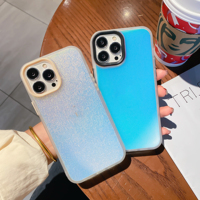 Étui de téléphone de luxe Imd Laser pour iPhone 14 14 Plus 14 Pro Coque arrière à paillettes dégradées pour iPhone 14 Pro Max