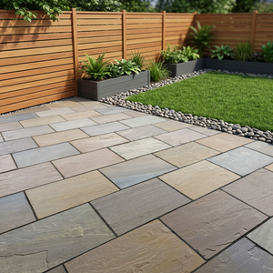 Natural Paving Gwalior Sandstone Tiles Manufacturer & Exporter from India Paving Slabs for Outdoor Landscaping - Product Image 2