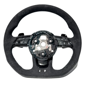 Volante forjado fibra de carbono de couro de camurça completo para <span class=keywords><strong>Audi</strong></span> B8 S3 S4 S5 RS3 RS4 RS5 B8.5 8P 8V B9 C7 A6 A7 RS6 RS7 A8 S6 S7 - Product Image 1