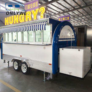 ONLYWE Vente en plein air <span class=keywords><strong>Chariot</strong></span> <span class=keywords><strong>à</strong></span> bonbons Cuisine mobile Mini remorque alimentaire <span class=keywords><strong>Chariot</strong></span> <span class=keywords><strong>à</strong></span> hot-dog pour jus de fruits Lait <span class=keywords><strong>Chariot</strong></span> <span class=keywords><strong>à</strong></span> crème glacée - Product Image 4
