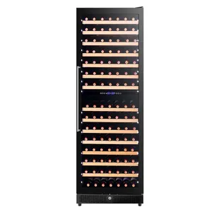 Factory Supplier Large Capacity 490L 192 Bottles Dual Zone Wine Cooler Stainless Steel Door Compressor Wine Cellar Fridge