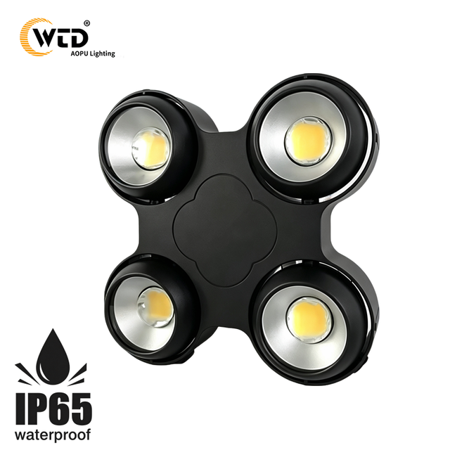 AOPU 4 Eyes LED Blinder Light 4x100w Cob Blinder Waterproof Dmx512 Stage Light for Wedding Dj Disco