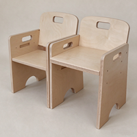 Chaises pour enfants, bureau et chaise d'école maternelle, chaises en bois pour enfants, mobilier de garderie, chaises d'école maternelle, mobilier de salle de classe
