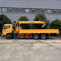 Camion grue à flèche droite CLW 6*4, grue montée sur camion d'une capacité de 14 tonnes pour les projets de construction et de levage lourd