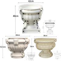 Moule rond en plastique ABS pour grands pots de fleurs en béton, idéal pour la fabrication de jardinières – Nouveauté très demandée