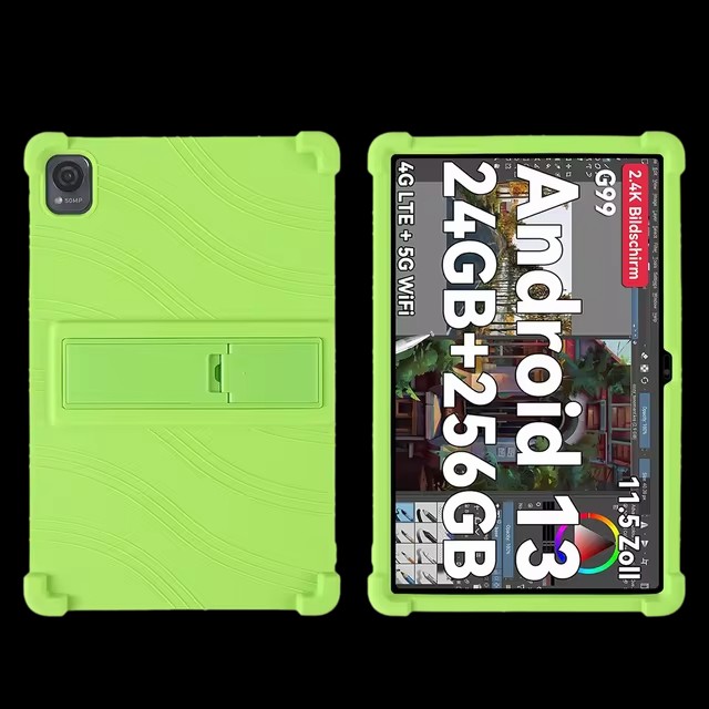 Custodia per Blackview MEGA 1, 11.5 inch, Cover Tablet Blackview MEGA 1, Copertura Protettiva Pieghevole con Supporto per Matita e Cinturino da Polso, Protezione Completa. (Blu