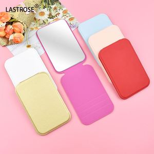 Espejo de Maquillaje Portátil Minimalista Plegable con Iluminación de Alta Definición, Personalizado, de Una Sola Cara, con Función de Aumento, Herramienta Cosmética de PU - Product Image 5