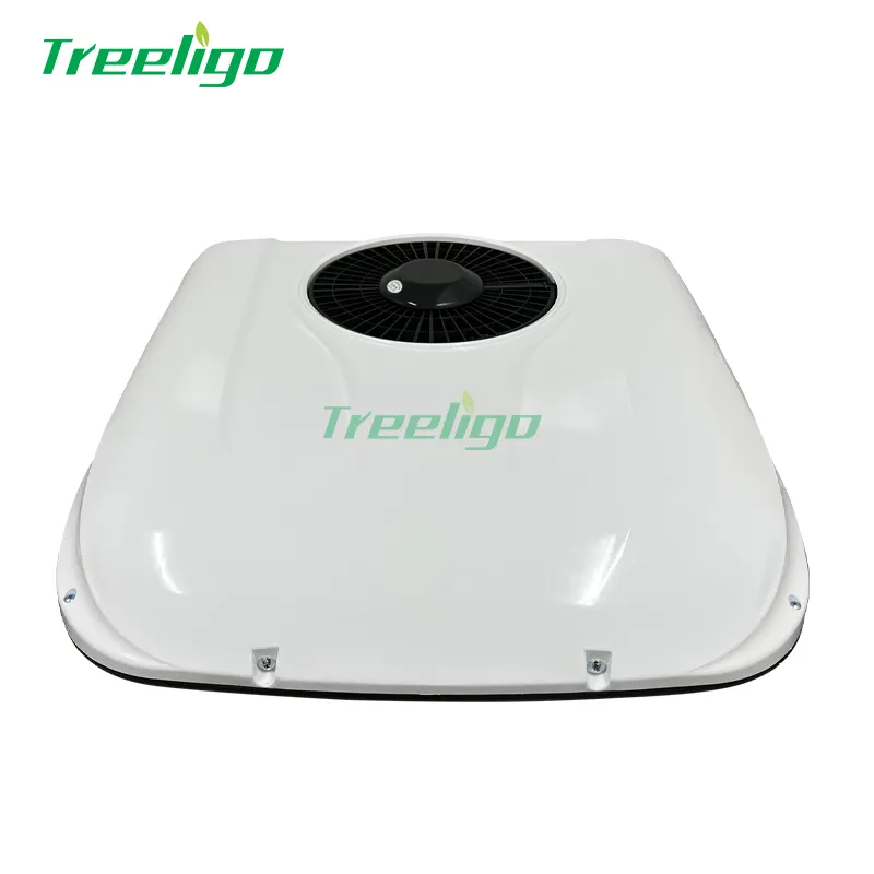 Telhado Montado 24V 12 Volt Rooftop Dc ar condicionado de estacionamento elétrico Van Truck Bus Caravan Parking Air Conditioner carrier bus