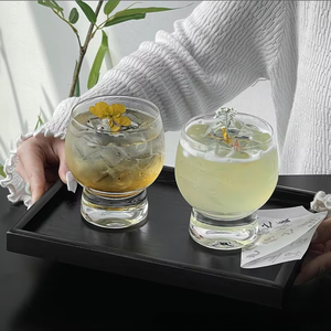 Verre à whisky haut de gamme transparent, écologique, <span class=keywords><strong>sans</strong></span> <span class=keywords><strong>anse</strong></span>, design de niche, forme bombée, <span class=keywords><strong>grande</strong></span> capacité, <span class=keywords><strong>sans</strong></span> couvercle, pour boissons froides - Product Image 2