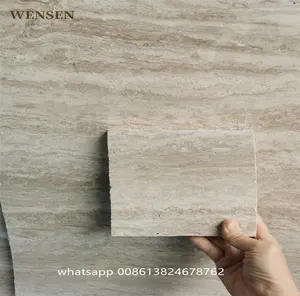 Lastra di marmo travertino a buon mercato per piastrelle per pareti e pavimenti travertino beige