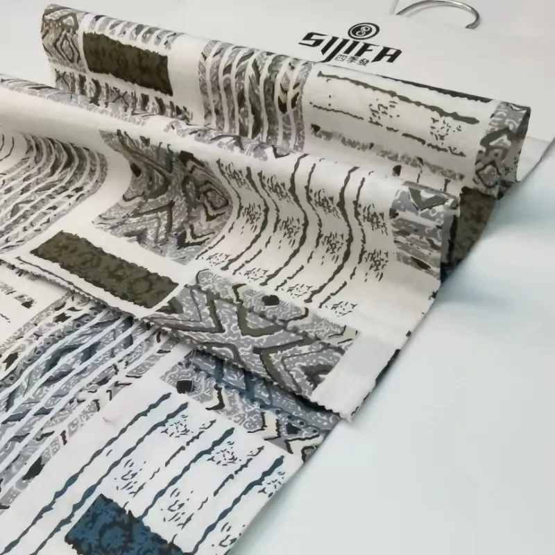Digitaldruck benutzerdefiniertes Design Druckstoff Polyester Baumwollstoff für Kleid