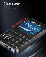 Téléphone portable de poche V9 Mini, écran 2,01 pouces, double carte SIM, 2G GSM, mini clavier, voix magique, téléphone compact à petits boutons