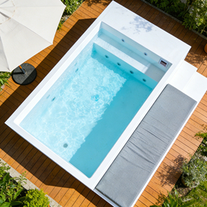 Piscina Familiar para Jardín, Spa, Bañera de Inmersión Fría, Piscina Elevada de Fibra de Vidrio, Sillas Reclinables, Resistente a los Rayos UV y a la Corrosión, Capacidad Personalizada - Product Image 2