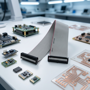 Maßgefertigter 2,54mm Rastermaß IDC-Steckverbinder Flachbandkabel 28AWG Verzinntes Kupfer PVC-Isolierte Verkabelung Steckverbinder Elektronik - Product Image 1