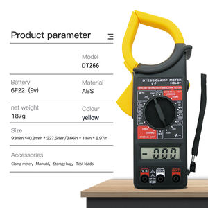 Multimètre à <span class=keywords><strong>pince</strong></span> numérique Ammeter DT266 1000A 1000V Voltmètre Ampèremètre <span class=keywords><strong>Pince</strong></span> électricien Multimètre Testeur AC DC - Product Image 2