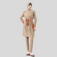 Maillot de bain musulman pour femmes, burkini modeste à couverture intégrale, avec logo personnalisé OEM, pour la plage et la piscine