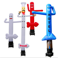 Agitant danseur forme personnalisée Clown Chef personnage de dessin animé Promotion extérieure Sky Tube Air Dancer