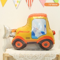 Ballons en aluminium en forme de voitures de dessin animé mignonnes, assortiment pour décoration de fête sur le thème des voitures, anniversaire d'enfants, baby shower, ballons Mylar à l'hélium en gros