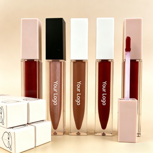 Base de gloss à lèvres en marque blanche, finition brillante transparente/colorée, gloss repulpant personnalisé avec logo pour les marques de beauté - Product Image 1