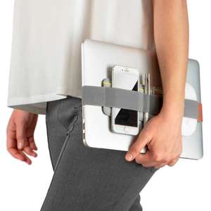 Organisateur de technologie portable fin, étui à crayons élastique, attachable à un ordinateur portable et à un carnet, pour le bureau, l'école, les voyages, pochette à stylos personnalisable - Product Image 3