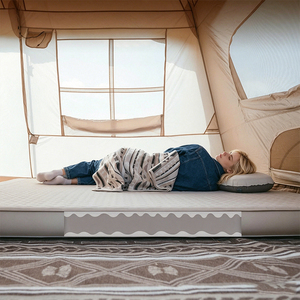 SUREWALHOME <span class=keywords><strong>Matelas</strong></span> de couchage auto-gonflant simple pour invités, <span class=keywords><strong>matelas</strong></span> de camping en mousse avec pompe intégrée - Product Image 4