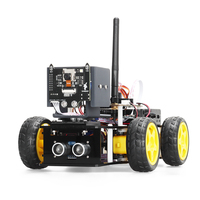 Tscinbuny 4WD Ackerman Wheel ESP32 Cámara WiFi Smart Robot Car Kit Programación electrónica Aprendizaje para programación Arduino