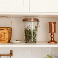 Expédition rapide, directement de l'usine, pot en verre hermétique écologique pour aliments secs, collations, bonbons, organisation de la cuisine, service personnalisé
