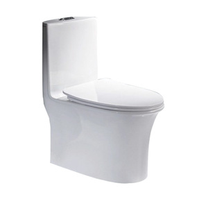 Inodoro de una pieza Ouni C012 720x420x740mm con descarga doble de presión superior, inodoro de cerámica unido - Product Image 2