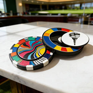 Offre Spéciale – Nouveau Design Personnalisé – Marqueur de Balle Blanc Écologique de Qualité Supérieure – Fournisseur Chinois – Jeton de Golf Type Poker - Product Image 5