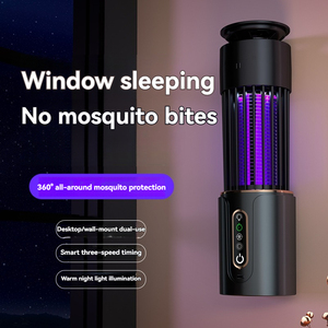 Lampe <span class=keywords><strong>anti</strong></span>-moustiques pour le camping en plein air, piège à insectes silencieux, alimenté par USB, sans danger pour les bébés, les femmes enceintes, à la maison ou au bureau - Product Image 3