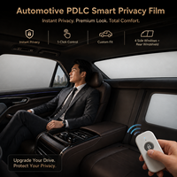Película Inteligente PDLC para Ventanas de Automóviles, Película Inteligente Conmutable, Película de Privacidad Inteligente, Control Remoto, Ajuste Personalizado para Automóviles