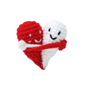 Muñeco de ganchillo transfronterizo de hilo, abrazable, de energía positiva, regalo para pareja, paquete de emojis positivos, tejido a mano - Product Image 4