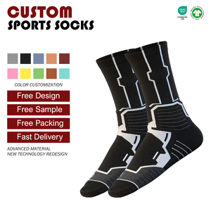 Calcetines de Baloncesto de Alta Calidad, Elite, con Base Gruesa de Toalla, Absorbentes de Sudor, Transpirables, Antideslizantes, de Media Caña, Talla Real - Product Image 3