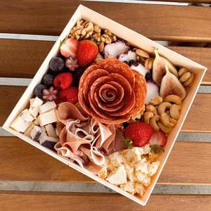 إخراج صندوق طبق فواكه جبن بري خشبي رخيص عالي الجودة صندوق رعي بغطاء خشبي - Product Image 1