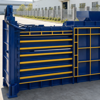 Presse à balles hydraulique horizontale entièrement automatique pour métaux ferreux, machine de compactage haute densité pour le recyclage de l'acier, du cuivre et de l'aluminium