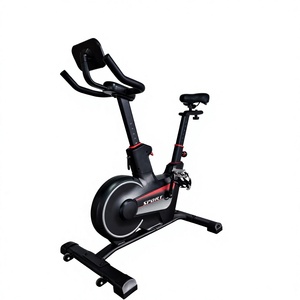 Vélo de gym professionnel Bestgym avec volant d'inertie de 6 kg, transmission par courroie, résistance à la friction en laine feutrée, <span class=keywords><strong>cadre</strong></span> en tube d'acier de 1,2 mm, capacité de charge de 150 kg - Product Image 4