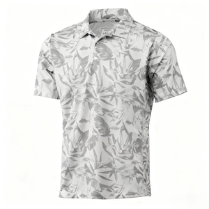 Polo imprimé pour hommes, style décontracté et professionnel, en maille douce pour la peau, confortable, coloré, à manches courtes, idéal pour les trajets quotidiens - Product Image 5