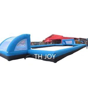 Free Air Ship To Door 20x10m Inflatable Soccer Field Inflatable Football Pitch Court Playground For Adults And Kids