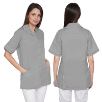 IBUF Healthcare Tuniques Sexy Femmes Infirmière Uniforme Top Ceil Bleu Couleur Résistant À L'eau De Javel pour UK Clinique Tunique Femme Scrubs Top