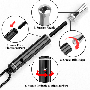 Collier tendance en acier inoxydable à maillons, <span class=keywords><strong>anti</strong></span>-anxiété et <span class=keywords><strong>anti</strong></span>-tabac, pour hommes et femmes - Product Image 4