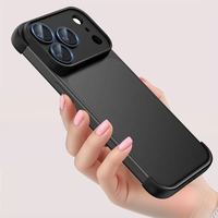 Coque sans cadre avec protection d'objectif pour iPhone 17 Air 16 Pro Max 15 Plus 14 13 12 11 – Accessoires de protection antichoc pour téléphone